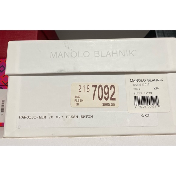 Manolo Blahnik Hangisi 70mm heel🤍flesh satin🤍 - Picture 6 of 7